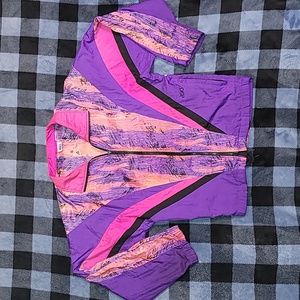 Vintage. Made in USA. ASICS. Full-zip windbreaker. Like-new. Women's Large